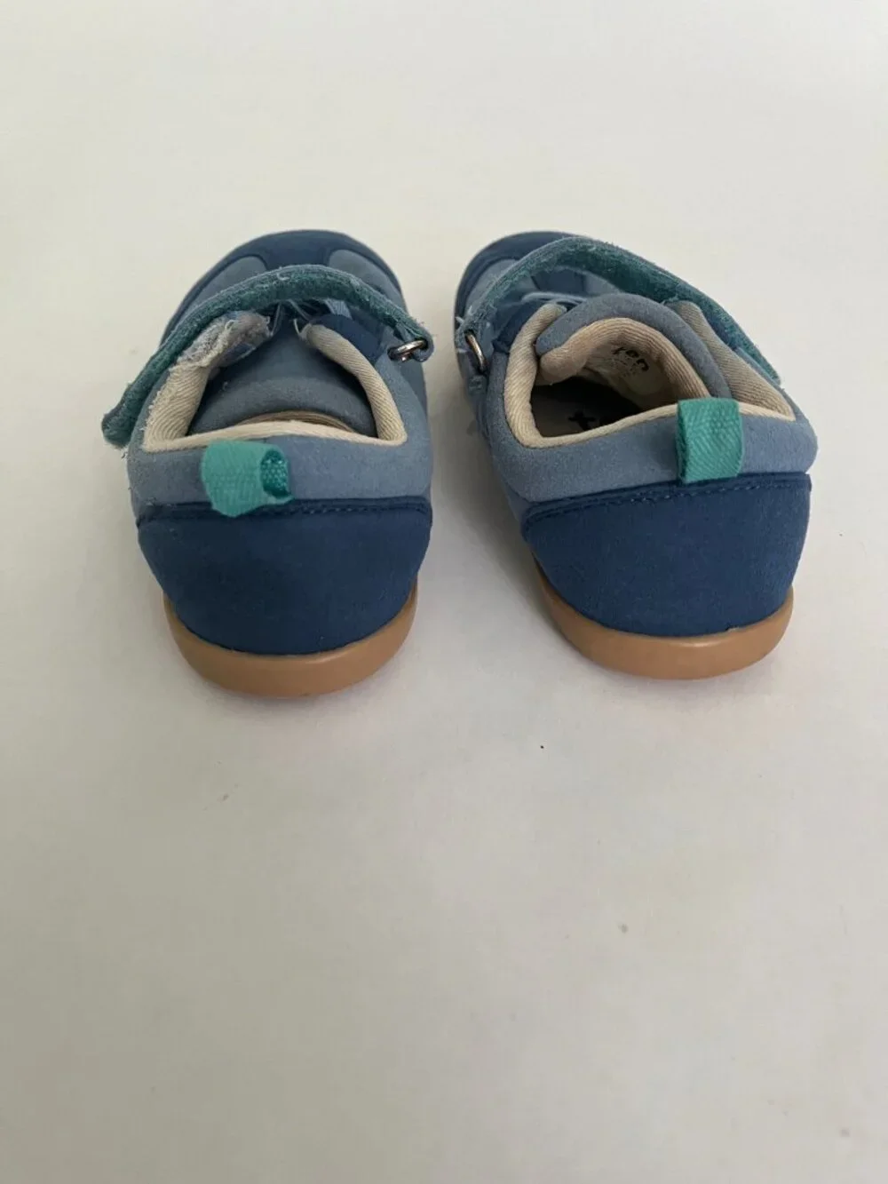 Ten Little Kids Retro Suede Sneakers Blue Toddler Size 11